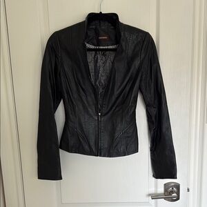 Danier Black Leather Jacket for Women